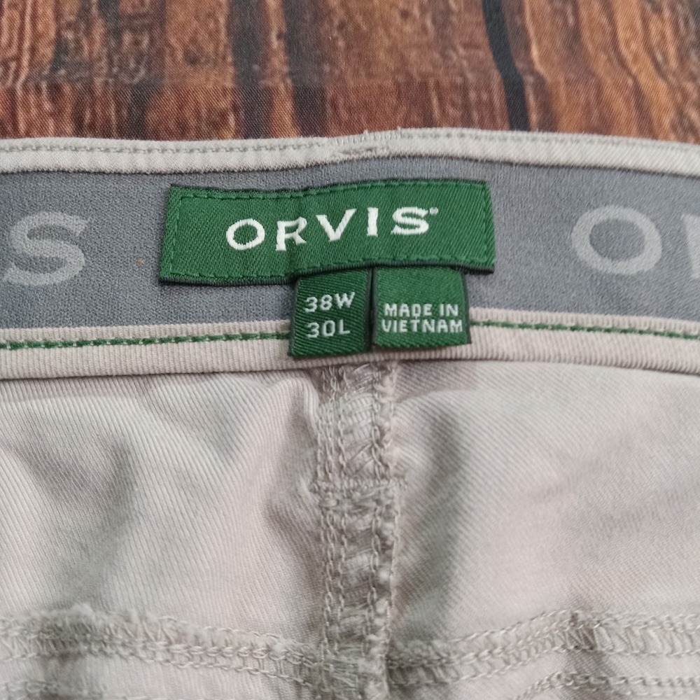Orvis Classic Tech Pant‎ Men's 38x30 Khaki Stretch Performance - Picture 2 of 9
